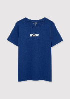 Resim Mavi Miav Baskılı Erkek Çocuk T-shirt M6633270722