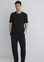Resim Mavi Erkek T-shirt M0612689-900