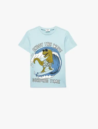 Resim Koton Erkek Çocuk T-shirt 6SKB10055TK