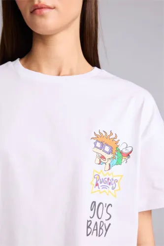 Resim Defacto Kadın T-shirt G5045AX/WT32