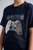 Resim Defacto Erkek Çocuk T-shirt H6386A8/NV256
