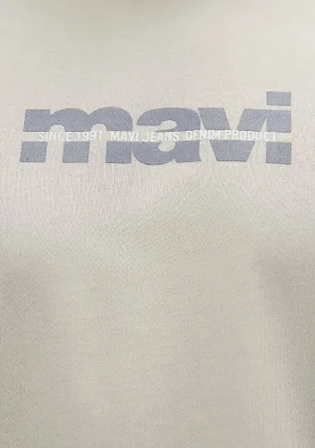 Resim Mavi Baskılı Erkek T-shirt M0610943-70144