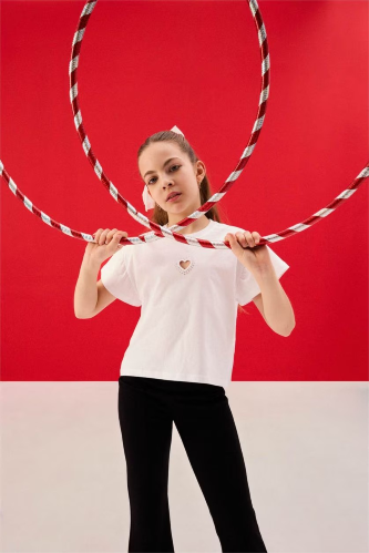 Resim Defacto Kız Çocuk T-shirt G9913A8/WT79