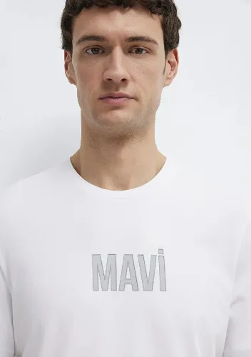 Resim Mavi Erkek T-shirt M0613186-620