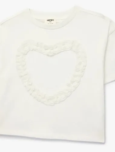 Resim Koton Kız Çocuk T-shirt 6SKG10139AK