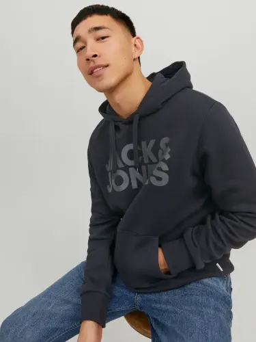 Resim Jack & Jones Jjecorp Logo Sweat Hood Noos Erkek Sweat 12152840