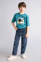 Resim Defacto Erkek Çocuk T-shirt H3516A8/GN368