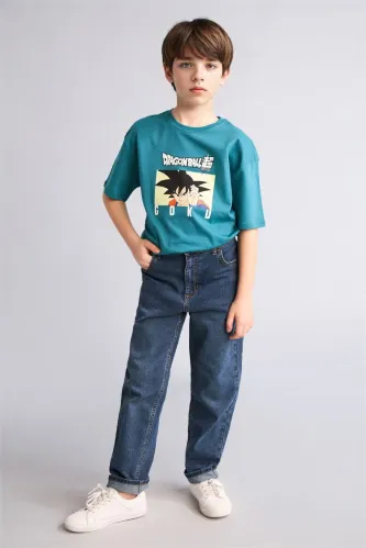 Resim Defacto Erkek Çocuk T-shirt H3516A8/GN368