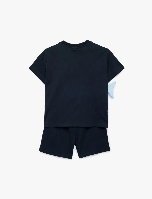 Resim Koton Erkek Bebek Şort Takım 6SMB10060TK