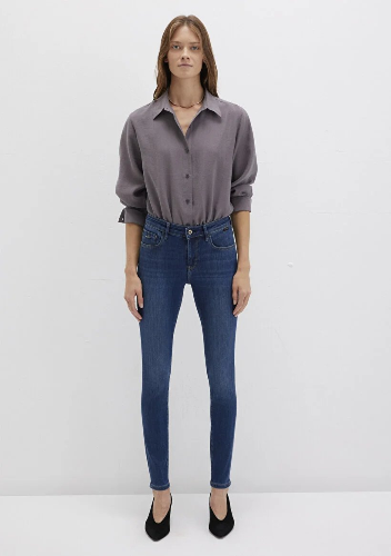 Resim Mavi Kadın Jean Pantolon M100328-82232