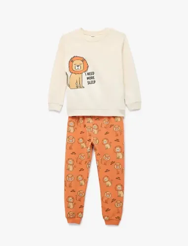 Resim Koton Erkek Bebek Sweat Takım 7WMB10003TK