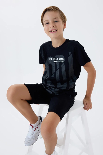 Resim U.S. Polo Assn Kids Erkek Çocuk Şort Takım Us2429-G