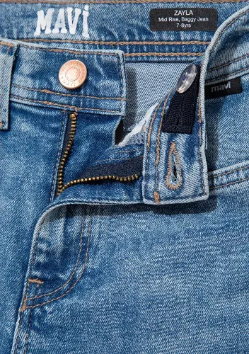 Resim Mavi Barrel Kız Çocuk Jean Pantolon M7010510-88228