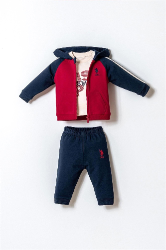 Resim U.S. Polo Assn Bebek Erkek Bebek Sweat Takım Usb2866