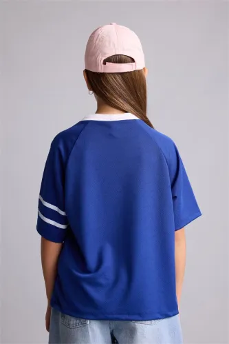 Resim Defacto Kız Çocuk T-shirt H4842A8/BE114