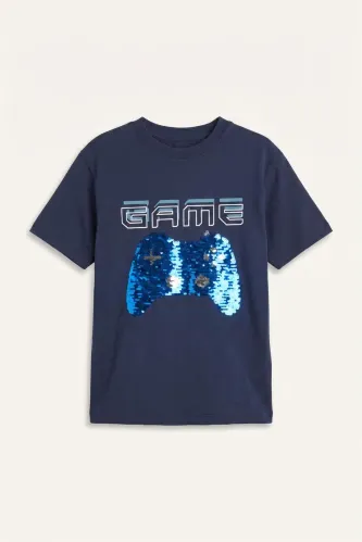 Resim Defacto Erkek Çocuk T-shirt H6386A8/NV256