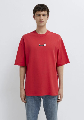 Resim Mavi Erkek T-shirt M0613376-70428