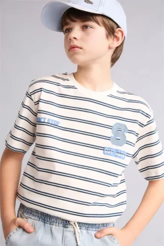Resim Defacto Erkek Çocuk T-shirt H4718A8/GN141