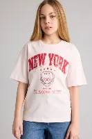 Resim Defacto Kız Çocuk T-shirt G1792A8/PN344