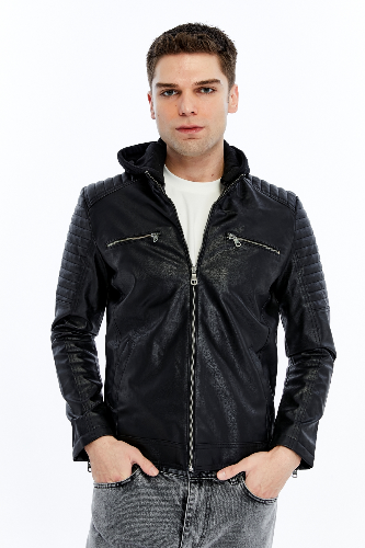 Resim Yenikoza Erkek Deri Mont ve Ceket