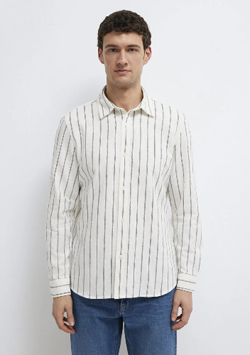 Resim Mavi Erkek Uzun Kol Gömlek M0211380-86415