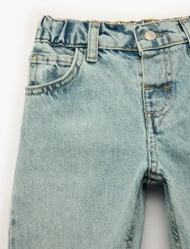 Resim Koton Erkek Bebek Jean Pantolon 7WMB40001TD