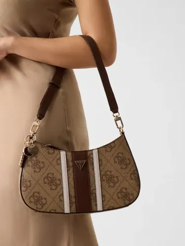 Resim Guess Handbag  Kadın  Çanta HWSS9672180-LGW Noelle Iı Top Zıp Shoulder Bag