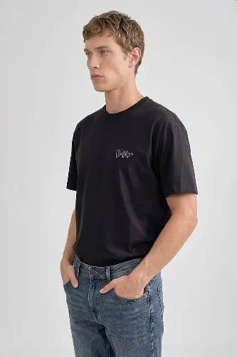 Resim Lee Grafik Logo Erkek T-shirt LN388680003