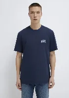Resim Mavi Erkek T-shirt M0611714-70497