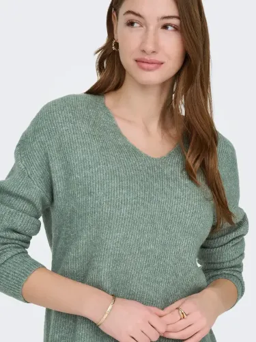 Resim Only Onlcamılla V-Neck L/S Pullover Knt Noos Kadın Kazak 15204588