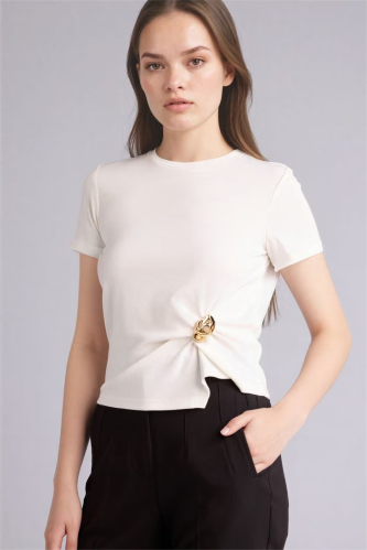 Resim Defacto Kadın T-shirt G9551AX/ER105