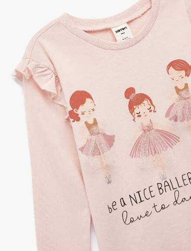 Resim Koton Kız Bebek Sweat 6WMG10036AK