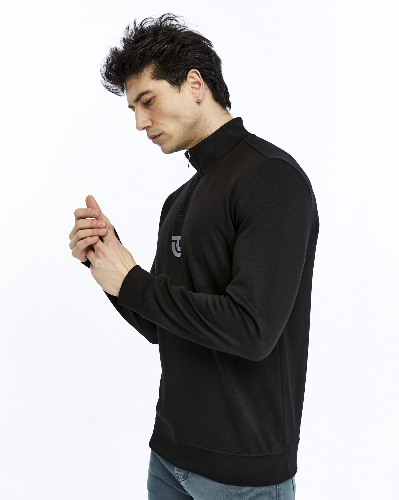 Resim Paul&More Yarım Fermuar Erkek Sweat 200 Yarım Fermuar