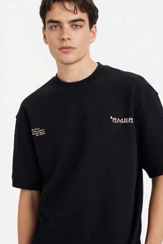 Resim Defacto Erkek T-shirt F8148AX/BK81