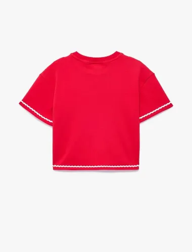Resim Koton Kız Çocuk T-shirt 6SKG10443AK