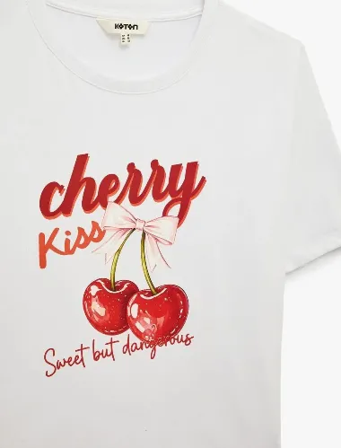 Resim Koton Kadın T-shirt 6SAK50038UK
