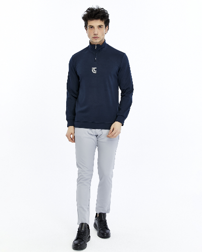 Resim Paul&More Yarım Fermuar Erkek Sweat 200 Yarım Fermuar