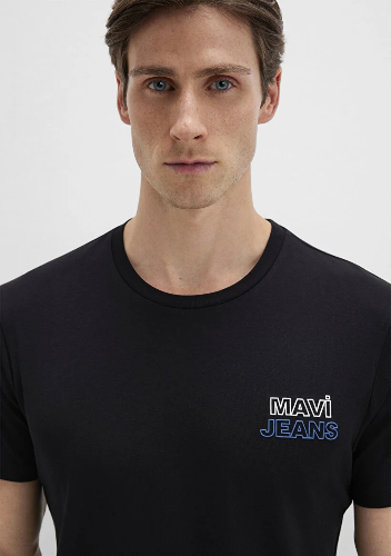 Resim Mavi Baskılı Erkek T-Shirt M066841-900