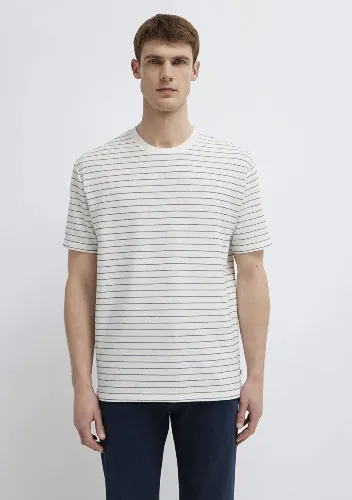 Resim Mavi Erkek T-shirt M0613334-70057
