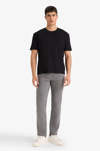 Resim Defacto Erkek T-shirt D7912AX/BK81