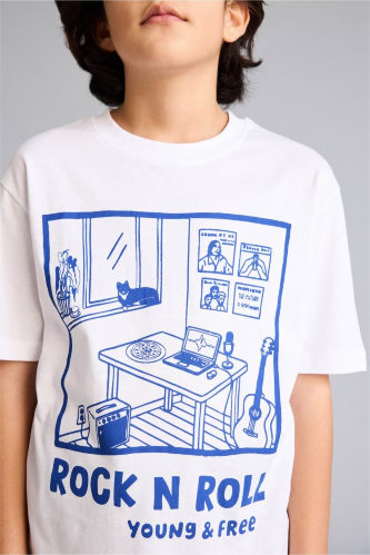 Resim Defacto Erkek Çocuk T-shirt G8331A8/WT34