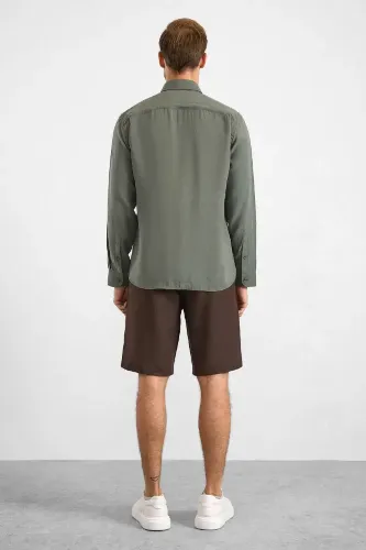 Resim Süvari Modal Slim Fit Uzun Kol Erkek Gömlek Sgm1008400027