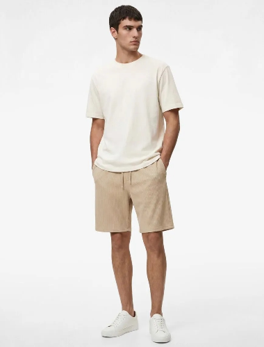 Resim Koton Erkek Kot&Kanvas Şort 6SAM40043MK