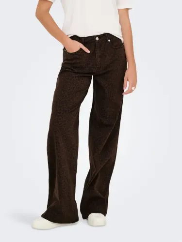 Resim Only Onlmadıson Hw Wıde Anımal Pant Pnt Kadın Jean Pantolon 15355777