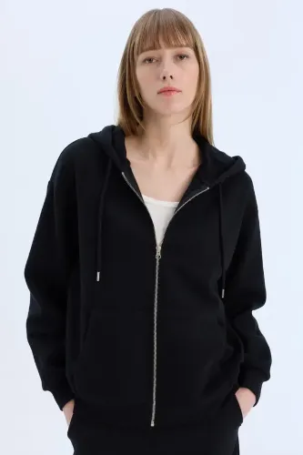 Resim Defacto Kadın Fermuarlı Sweat D8717AX/BK81