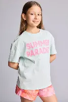 Resim Defacto Kız Çocuk T-shirt H7246A8/TR142
