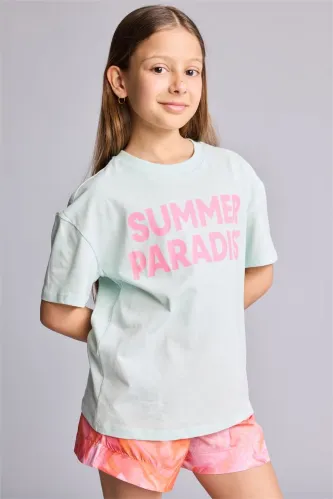 Resim Defacto Kız Çocuk T-shirt H7246A8/TR142