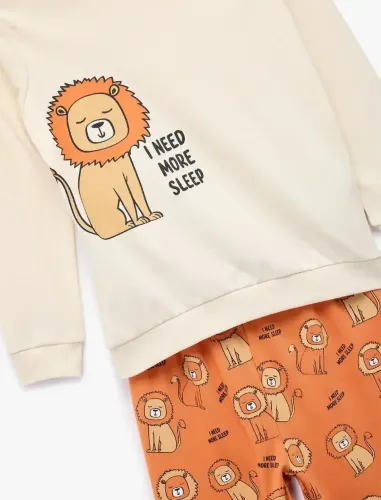 Resim Koton Erkek Bebek Sweat Takım 7WMB10003TK