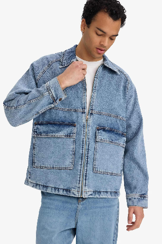 Resim Defacto Erkek Jean Ceket F0097AX/NM39