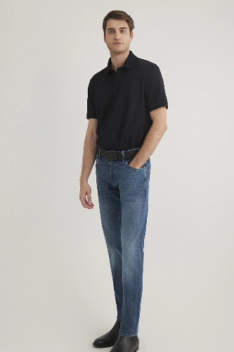 Resim Mavi Polo Erkek T-Shirt M0612520-900